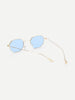 Polygon Frame Tinted Lens Sunglasses