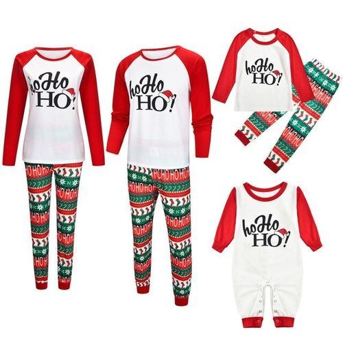 Christmas Children Kids Printed Letter Top+Pants