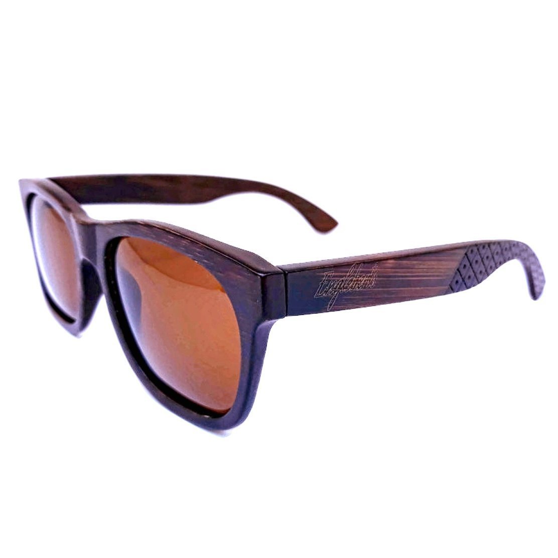 Ebony Wooden Sunglasses, Tea Colored Polarized