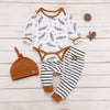 Newborn Baby clothes Boys Girls Feather longsleeve