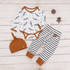 Newborn Baby clothes Boys Girls Feather longsleeve