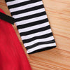 Toddler Baby Girls Christmas Dress Santa Striped