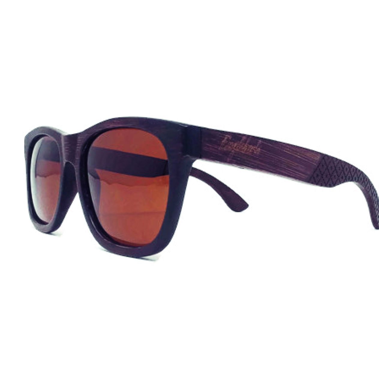 Ebony Wooden Sunglasses, Tea Colored Polarized