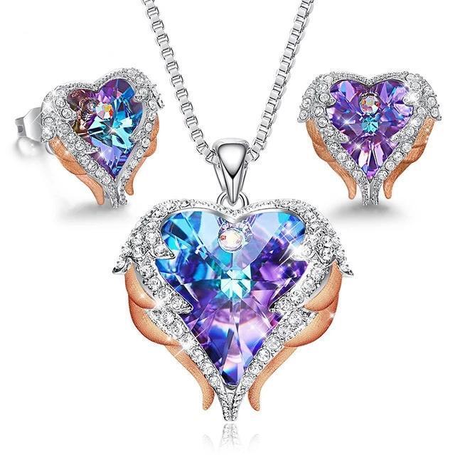 Wings Heart Shaped Necklace