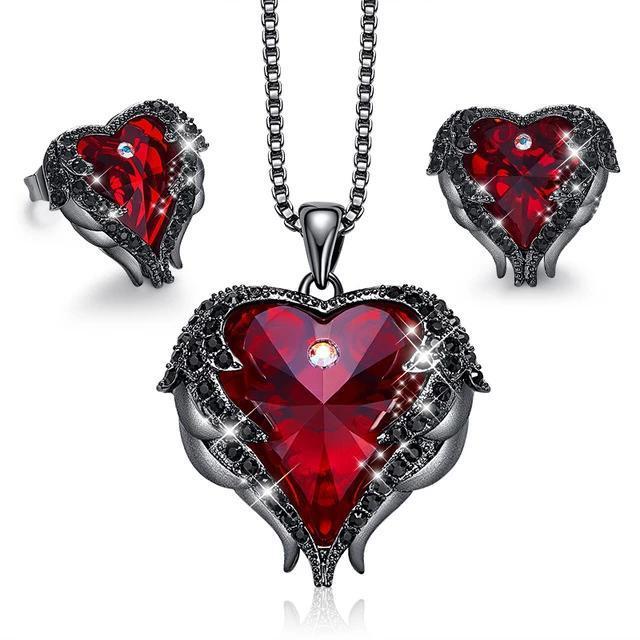 Wings Heart Shaped Necklace