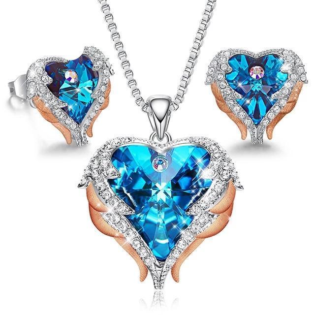 Wings Heart Shaped Necklace