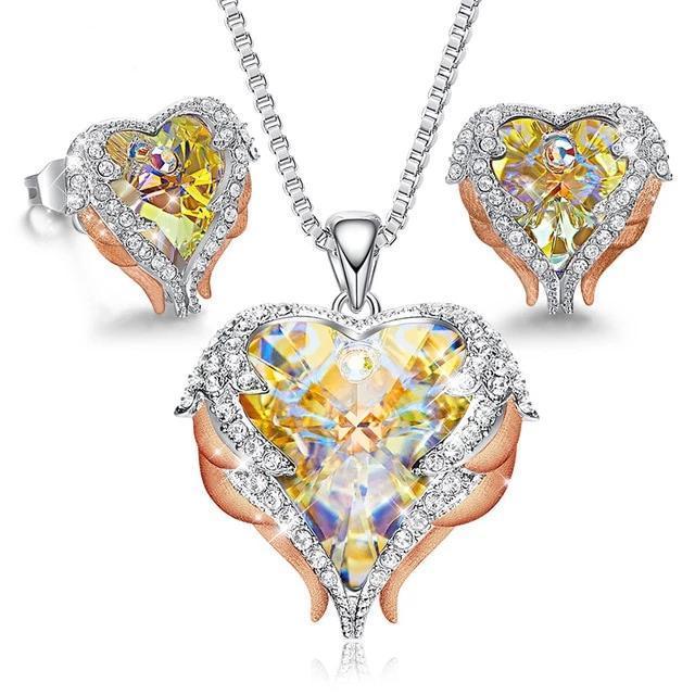 Wings Heart Shaped Necklace