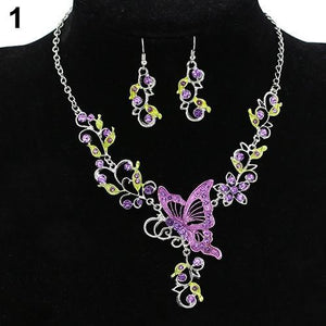 Butterfly Flower Pendant