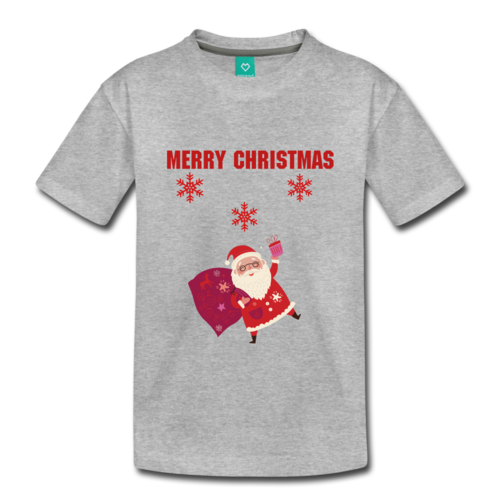 Toddler Cotton Glitter Merry Christmas T-Shirt